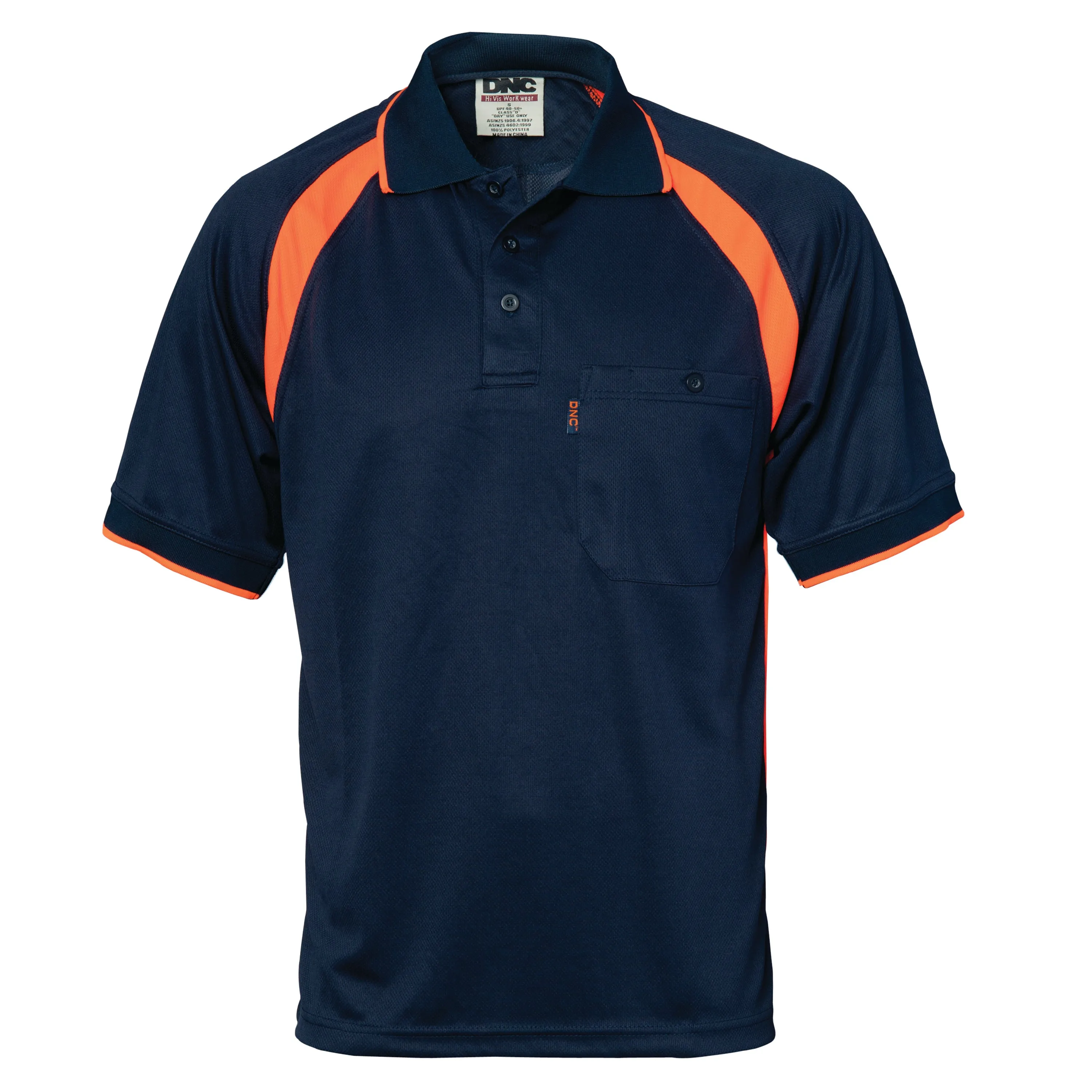 5216 DNC Coolbreathe Contrast Polo - Short Sleeve