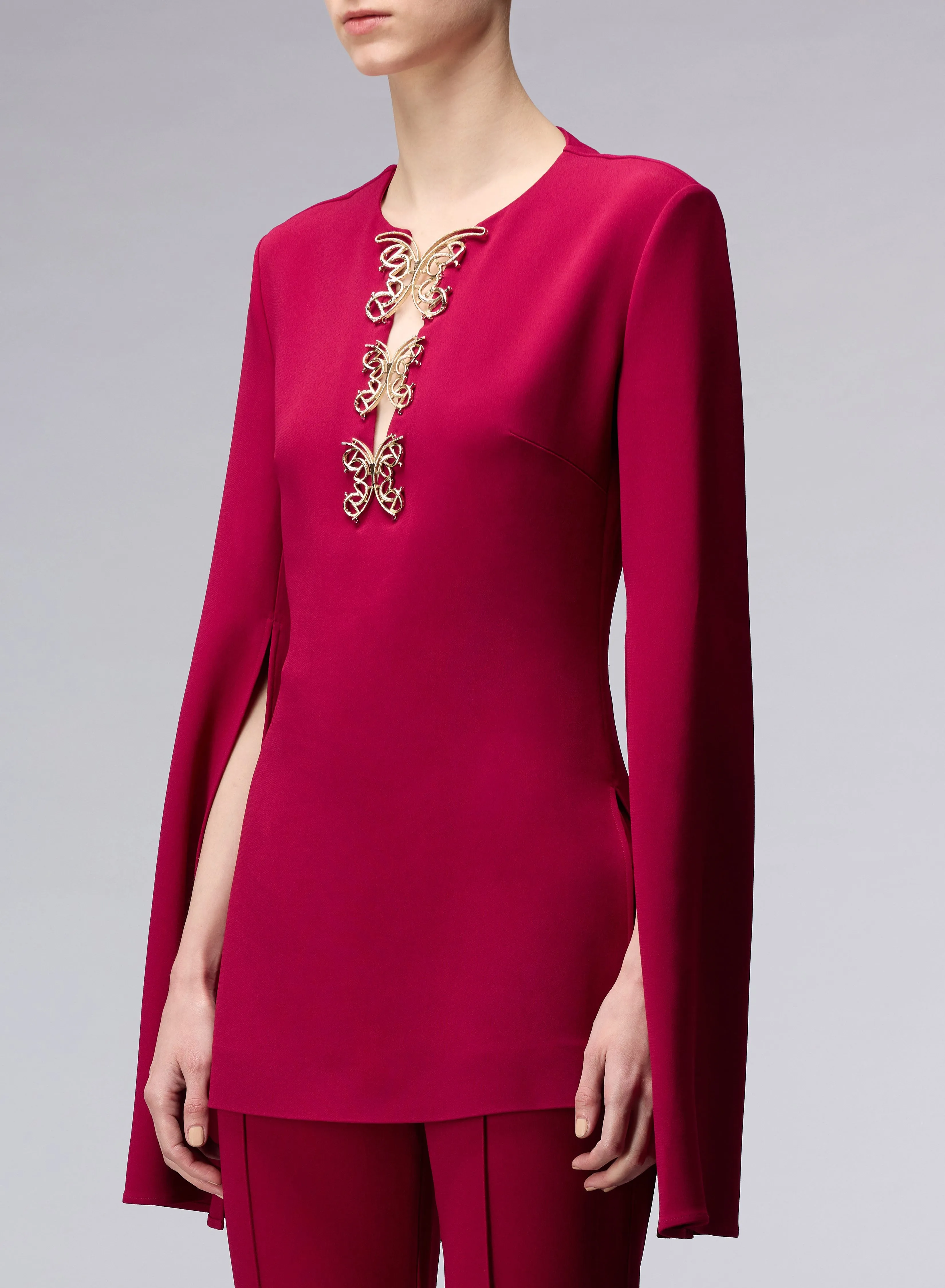 Blouse with Butterfly Detail
