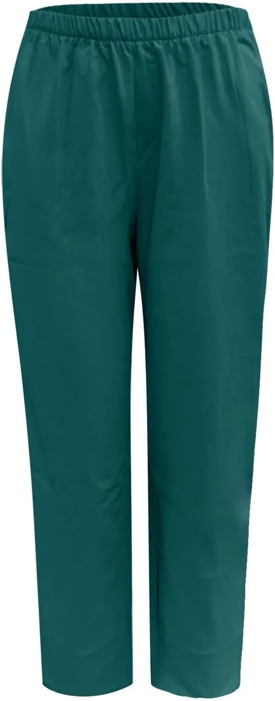 Cotton Linen Capri Pants for Women Casual Summer Cropped Baggy Yoga Comfy Trousers Palazzo Lounge Pants with Pockets
