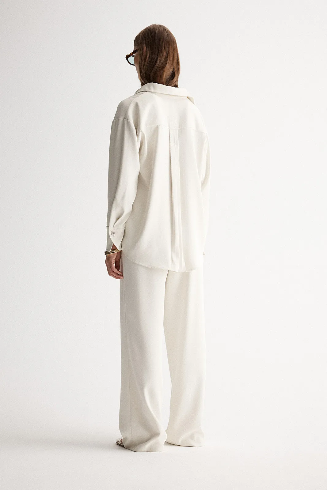 Edra Long Sleeve Shirt Ecru