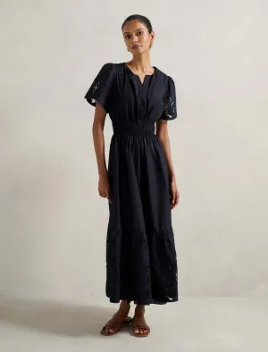 Eleanor Petite Cutwork Midi Dress