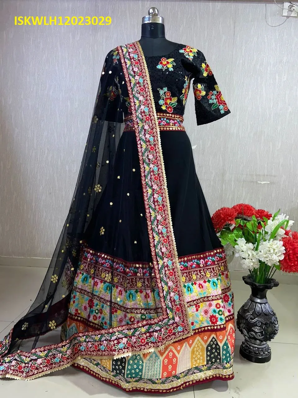 Georgette Lehenga With Blouse And Net Dupatta-ISKWLH12023029