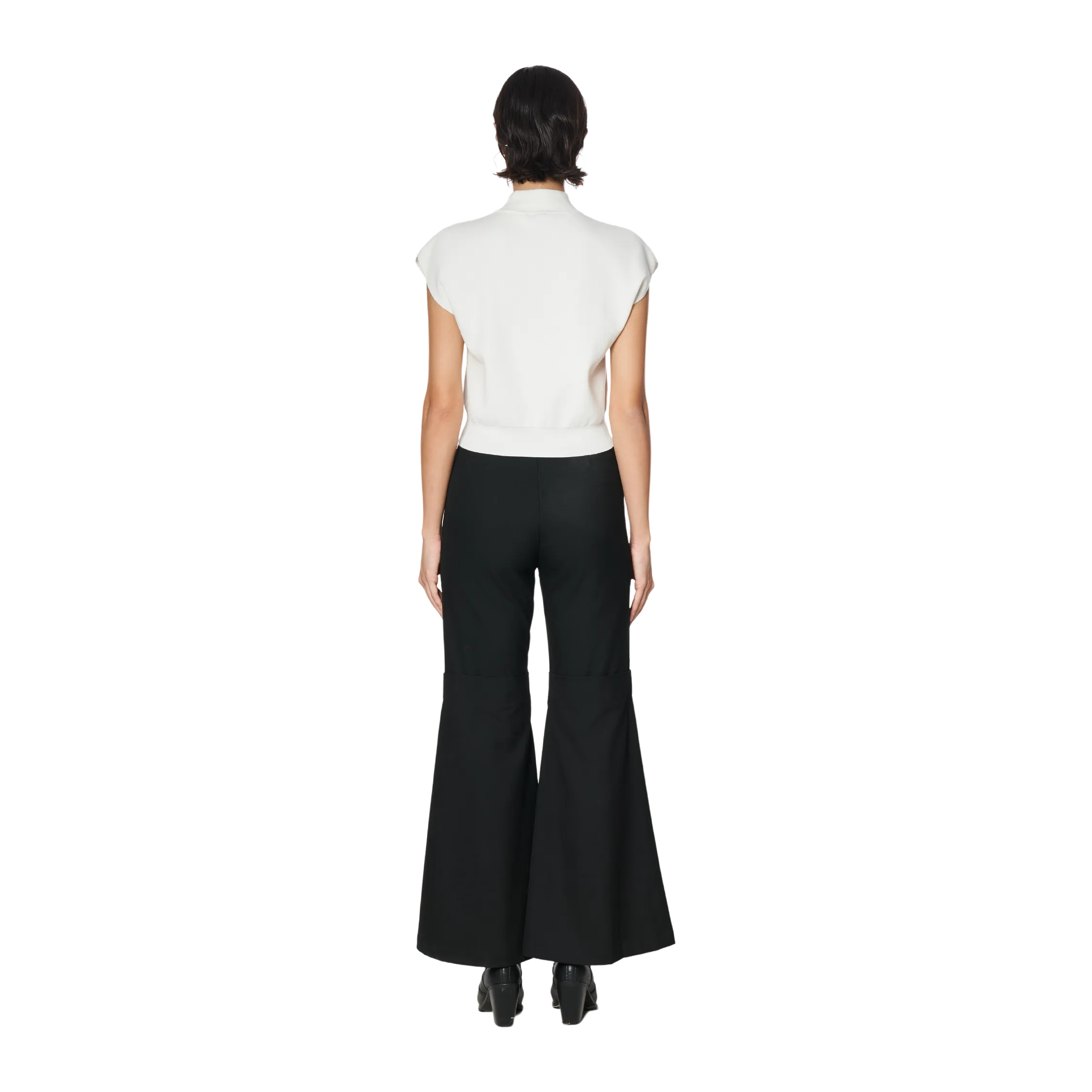 HIGH NECK TOP - WHITE