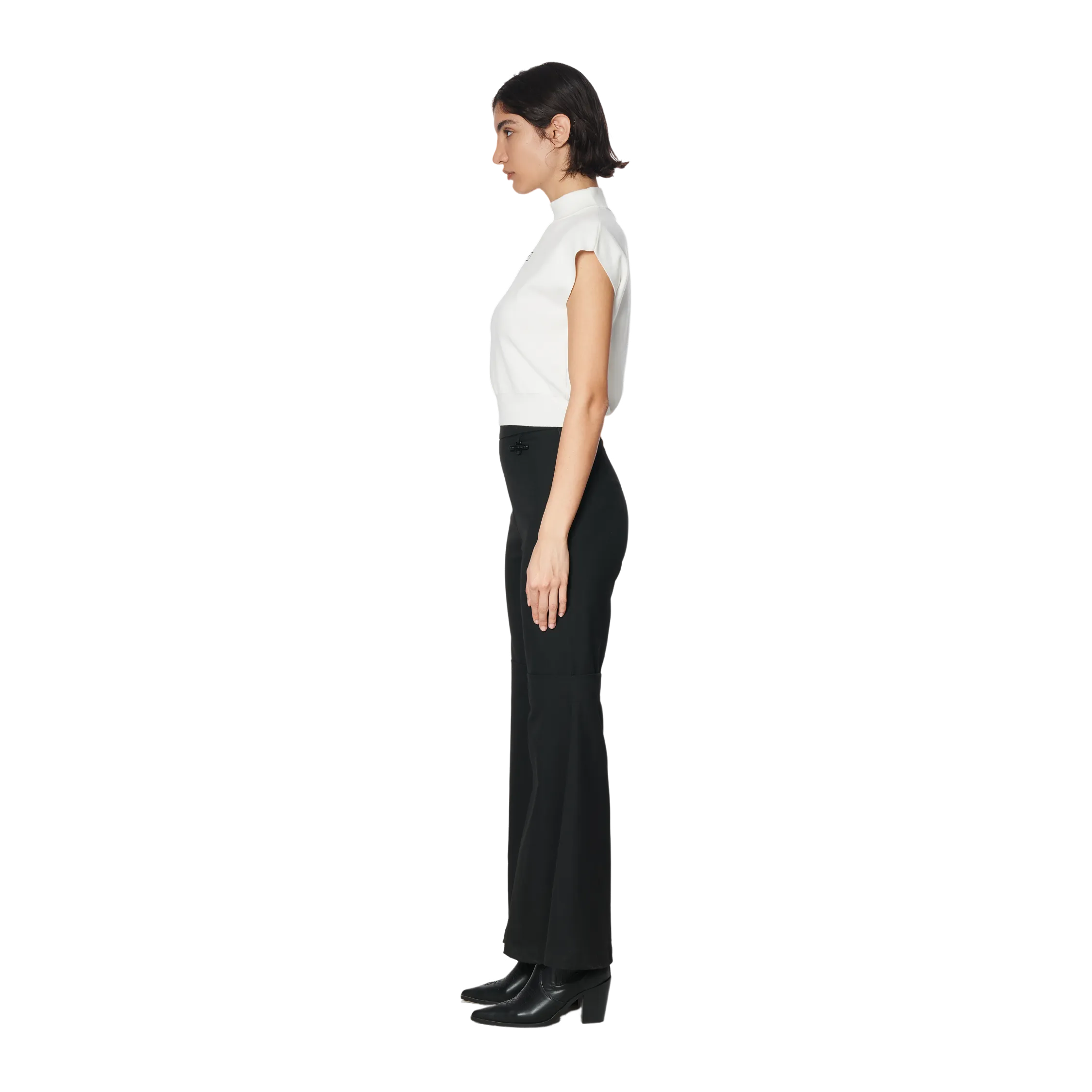HIGH NECK TOP - WHITE