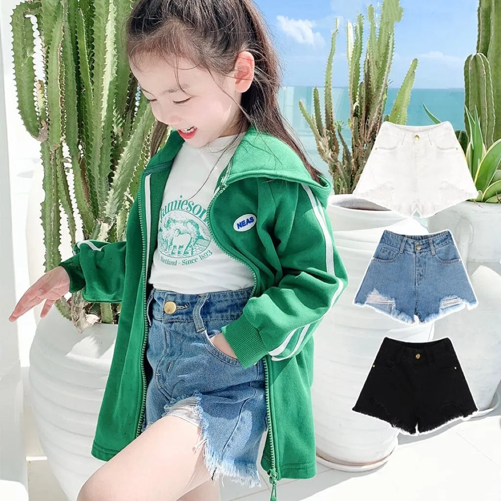 Jessie Distressed Denim Shorts