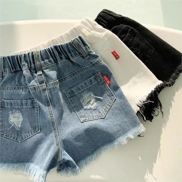 Jessie Distressed Denim Shorts