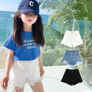 Jessie Distressed Denim Shorts