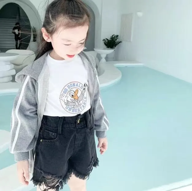 Jessie Distressed Denim Shorts