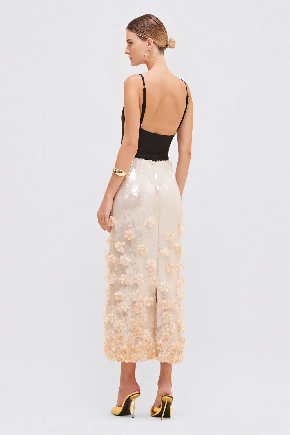 SEQUIN MIDI SKIRT (RUNWAY)