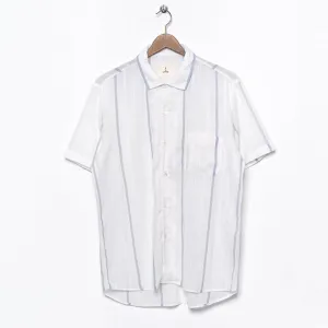 Silveira Panama Shirt (Hendrix Blue Stripes)