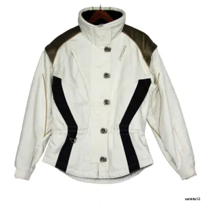 SPYDER Ski/ Snowboard White Jacket/Vest, USA 6/UK 8/EU S