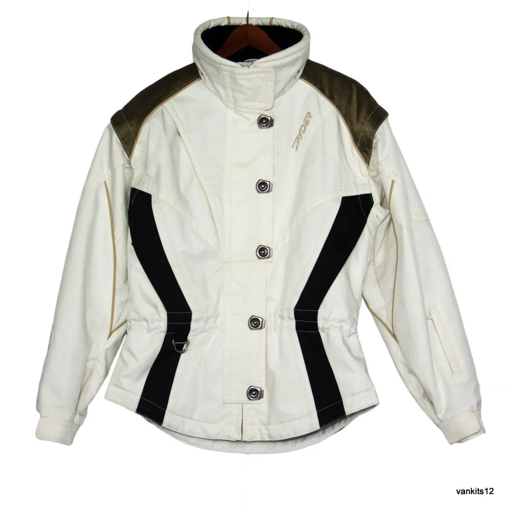 SPYDER Ski/ Snowboard White Jacket/Vest, USA 6/UK 8/EU S
