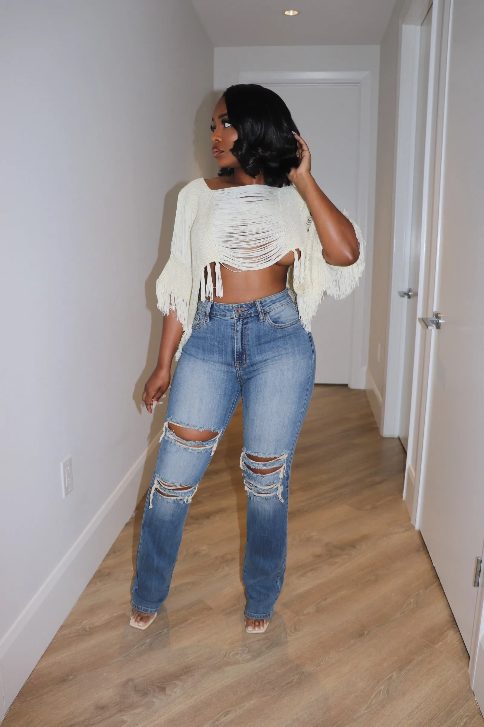 Tulum distressed denim