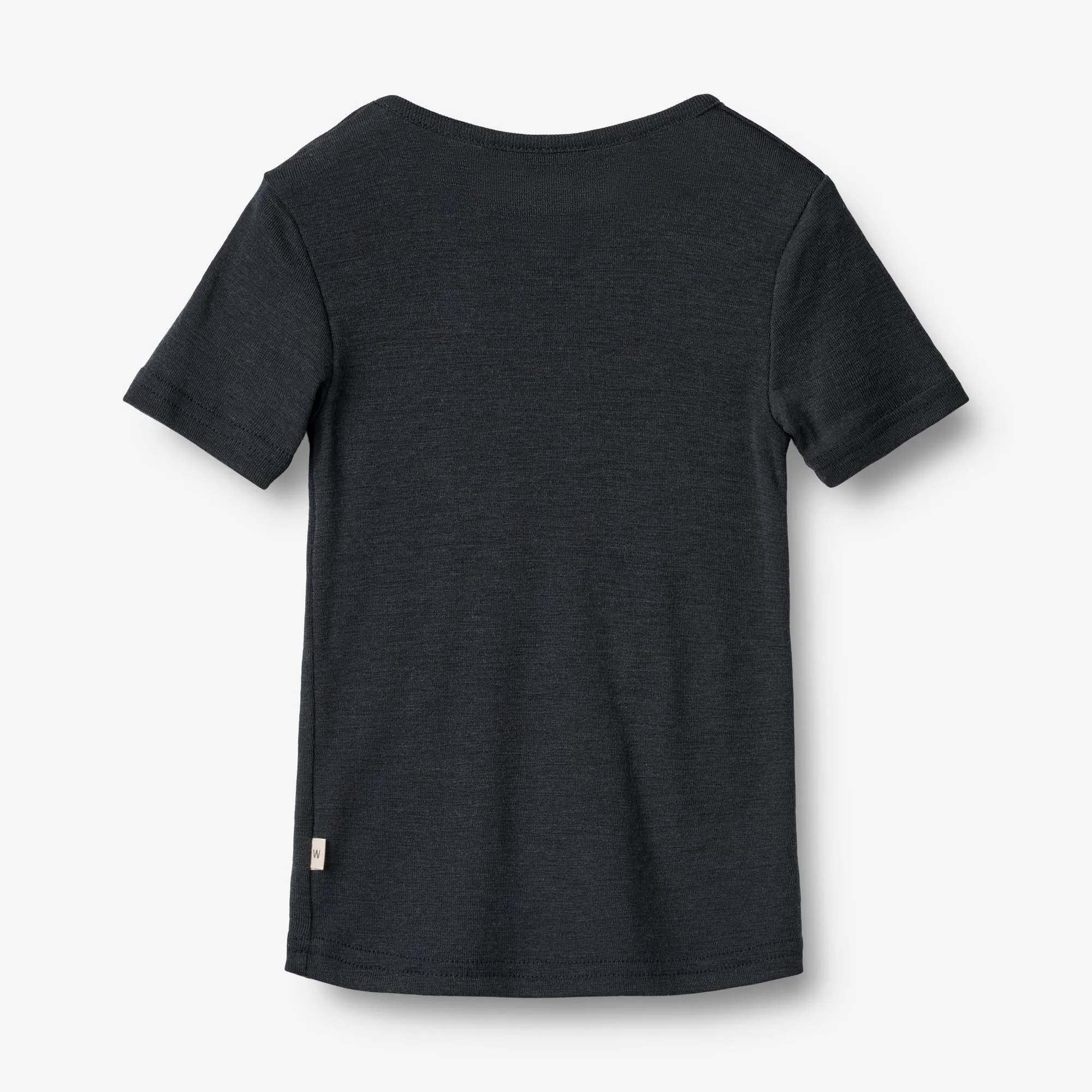 Wool T-shirt S/S Seo - navy