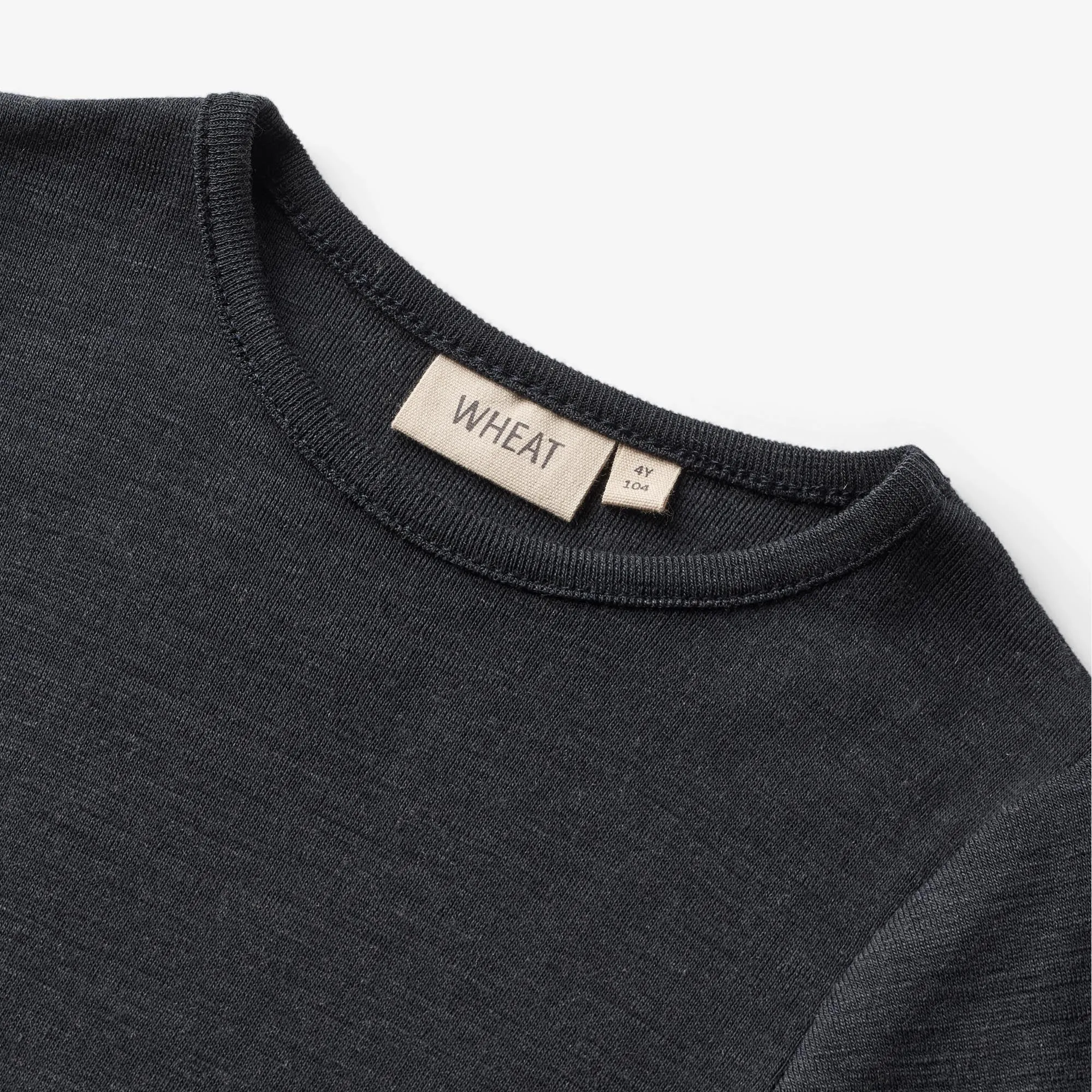 Wool T-shirt S/S Seo - navy